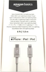 Amazon Basics Usb C Auf Kabel Nylon Mfi Einfaches Laden Und Synchronisieren Für Apple Geräte Schnelles Angebot