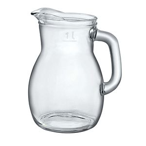 Bormioli Rocco Bistrot Krug, 1.16 Liter, mit Füllstrich bei 1l, Glas, transparent, 1 Stück