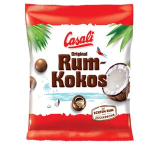 Casali Schokoladen Dragees mit einer flüssigen Rum Kokos Füllung 175g