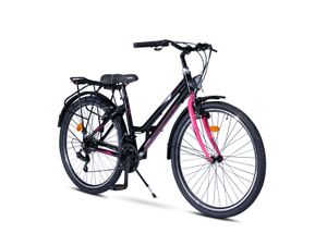 26' Zoll Alu Fahrrad City Bike Mädchen Fahrrad Kinderfahrrad 21 Gang Rh ca.40 cm Stvo