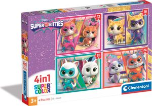 Clementoni Disney Super Kitties Puzzle 4 v 1 - Disney puzzle pre deti od 3 rokov - Hra pre deti s obratnosťou od Clementoni 21531