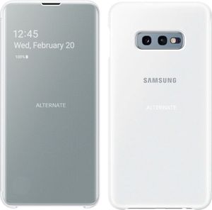Samsung - EF-ZG970CWEGWW Clear View Cover - Galaxy S10e - biely