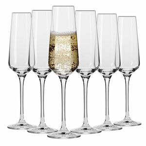 Krosno Avant-Garde Sektgläser Champagnergläser Sektkelche | Set von 6 | 180 ML