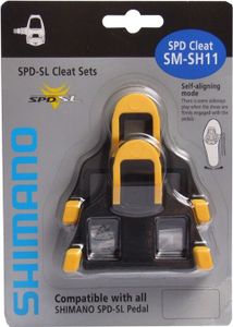 SPD-SL Race-Plattensatz Shimano SMSH11 gelb/schwarz