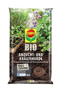 COMPO BIO Anzucht- und Kräutererde torffrei - 10 Liter