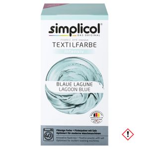 Simplicol Textile Colour Intensive Blue Lagoon Zestaw kolor i utrwalacz