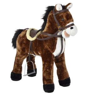 Pink Papaya Stehpferd "Timmy" 65 cm Pony bis 100 kg belastbar mit Sound und Steigbügeln