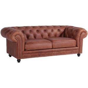 Max Winzer Orleans Sofa 2,5-Sitzer - Farbe: cognac - Maße: 216 cm x 100 cm x 77 cm; 2911-3000-9370036-F07