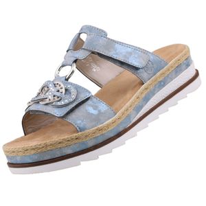 Rieker dámské sandály sandály domácí obuv dřeváky pantofle modré V7986-12 : 41