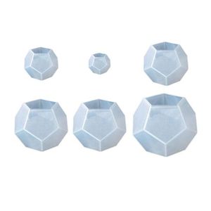 6-teilige facettierte Kugelform 6 Größen Kristallkugelform für die Harzseifen-Schmuckherstellung