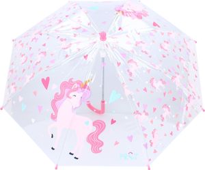 Prêt Kinder-Regenschirm ? 71 cm Einhorn-Design, transparent & handlich Prêt Kinder-Regenschirm ? 71 cm Einhorn-Design, transparent & handlich