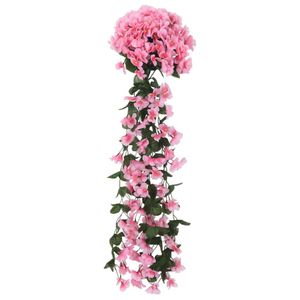 vidaXL Weihnachtskränze Blumen 3 Stk. Rosa 85 cm