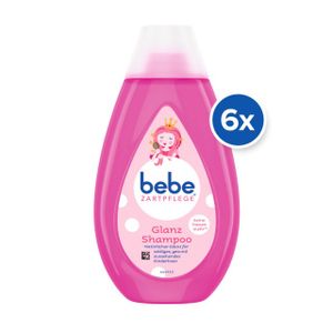 bebe Shampoo - Zartpflege Glanzshampoo - 6er-Pack (6x 300ml)