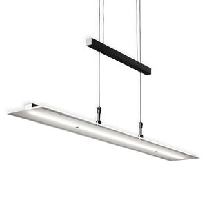 LED Pendelleuchte höhenverstellbar Hängelampe Esstisch-Lampe schwarz Glas 20W