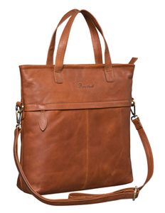 Benthill Shopper Damen Leder - Bag Beutel aus echtem Rindsleder - Große Vintage Umhängetasche - Schulterbeutel / Schultertasche - Handtasche