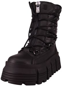 Buffalo Damen Elegante Stiefelette Ava Puffer Hike 1220050 Schwarz