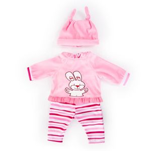 Bayer Design Kleider für Puppen 46 cm, 3 Teile, rosa, Hasenmotiv