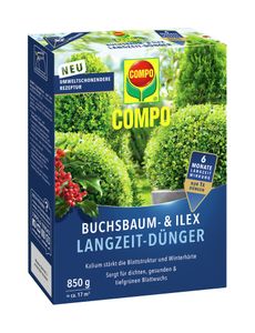 COMPO Buchsbaum- und llex Langzeit-Dünger - 850 g für ca. 17 m²