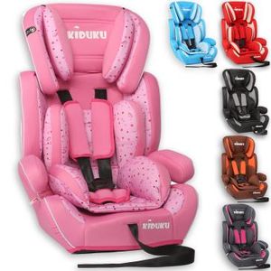 KIDUKU® Autokindersitz Kinderautositz Autositz Kindersitz 9-36kg Gruppe 1+2+3 Rosa/Pink