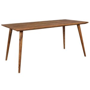 WOHNLING Esszimmertisch REPA 160 x 80 x 76 cm Sheesham rustikal Massiv-Holz | Design Landhaus Esstisch | Tisch für Esszimmer groß | 6 - 8 Personen
