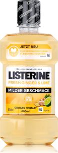 Listerine Fresh Ginger & Lime 600ml - Milder Geschmack (1er Pack)