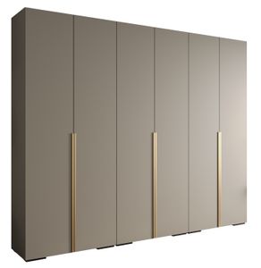 MEBLE KRYSPOL Inova 1 Schrank - 236,7x300x47cm - Kaschmir Kaschmir Gold