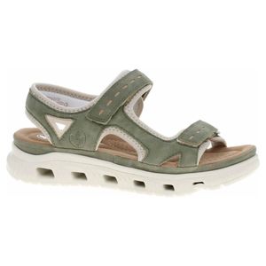 Rieker Damen Sandalen/ Outdoorsandalen Grün Textil-Synthetik-Mix  Größe: 39