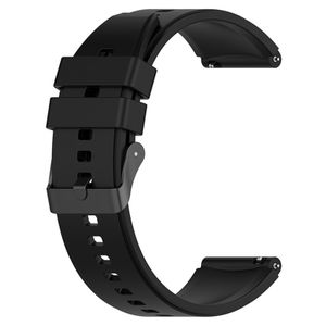 20MM Silikon Uhrenarmband Armband für Samsung Galaxy Watch 5 (Schwarz)