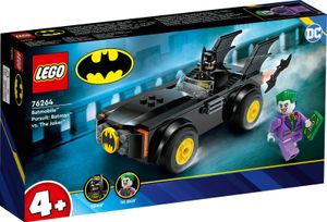 LEGO 76264 DC Verfolgungsjagd im Batmobile: Batman vs. Joker Spielzeugauto-Set, Superhelden-Starterset mit 2 Minifiguren, Spielzeug für Vorschulkinder, Jungen, Mädchen ab 4 Jahren, schnell aufgebaut