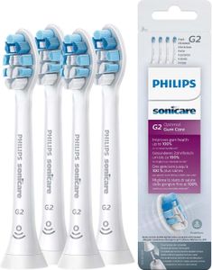 Philips HX 9034/10 G2 Optimal Gum Care náhradné zubné kefky 4 ks biele, farba:biela