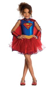Supergirl Kinderkostüm für Mädchen blau-rot-gelb