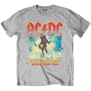 AC/DC - "Blow Up Your Video" T-Shirt für Kinder RO136 (140) (Grau)