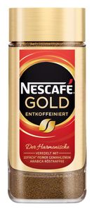 Nescafé Gold entkoffeiniert | löslicher Kaffee | 200g-Glas