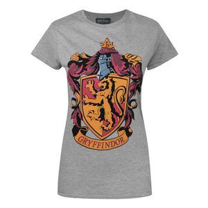 Harry Potter Damen Gryffindor-T-Shirt NS4216 (L) (Grau)