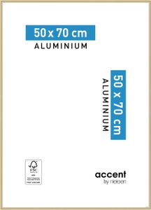 Accent Aluminium Bilderrahmen Accent, 50x70 cm, Gold