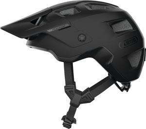 ABUS MTB-Helm MoDrop - robuster Fahrradhelm mit guter Belüftung für Mountainbiker - individuelle Passform - Unisex - Schwarz Matt, L