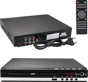 DVD-Player für TV mit HDMI/AV Ausgang, USB Eingang und Fehlerkorrektur, 1080P Upscaling PAL/NTSC-System DVD CD-Player,  für TV