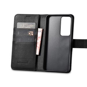 iCarer Wallet Case fr Samsung Galaxy S23, schwarz