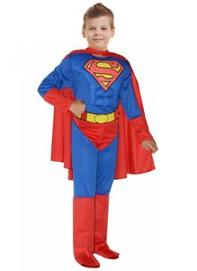 kostüm Superman Jungen blau/rot Größe 110-122
