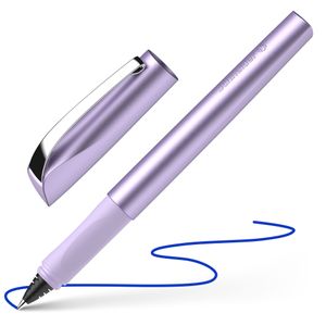 Schneider 186256 Ceod Shiny Tintenroller (Rechts- und Linkshänder, Strichstärke M, inkl. Tintenpatrone Königsblau) lilac