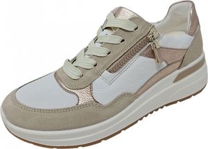 Ara Garda Weite H Damen sportlicher Schnürer in Beige, Größe 6