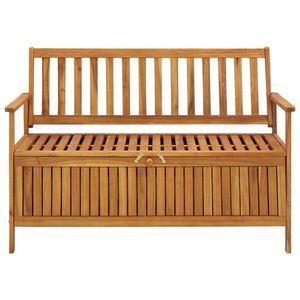 vidaXL Záhradná lavica s úložným priestorom 120 cm z masívneho dreva Akácia