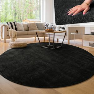 Moderner Wohnzimmer Teppich Kurzflor Waschbar Weich Einfarbig Felloptik Anti-Rutsch Grösse 200 cm Rund Moderner Wohnzimmer Teppich Kurzflor Waschbar Weich Einfarbig Felloptik Anti-Rutsch Grösse 200 cm Rund