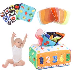 Baby Montessori Spielzeug Interaktive Sensorisches Kleinkind Tücherbox Mit 3 Knistertüchern Und 8 Seidenschals Pädagogisches Kinderspielzeug - 4#