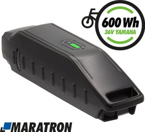 MARATRON® Ersatz-Akku für YAMAHA Rahmenakku 600Wh 36V - Jetzt mit verbesserter Ladebuchse!