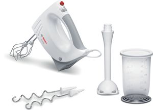 BOSCH Handrührer MFQ 3540 450 Watt mit Mixbecher weiß