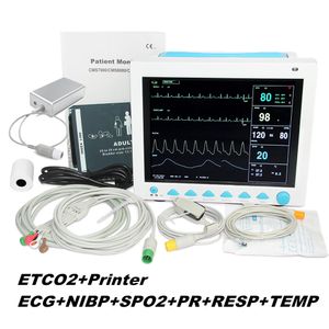 CONTEC CMS8000 ICU-Patientenmonitor Vital Signs 7-Parameter mit CO2-Kapnograph & Drucker