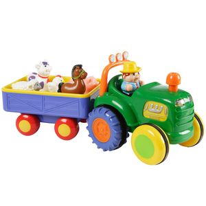 Happy Baby - Farmářský traktor s přívěsem (502038)