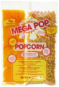 Mega Pop salziges Popcorn Fertig Mix für 7 Liter Popcorn 8 oz. inkl Öl
