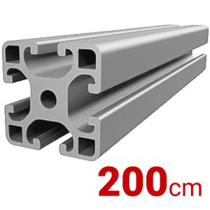Alu Profil 200cm [40x40mm] Konstruktionsprofil Nut8 Aluminium AlClipTec für Bosch Item